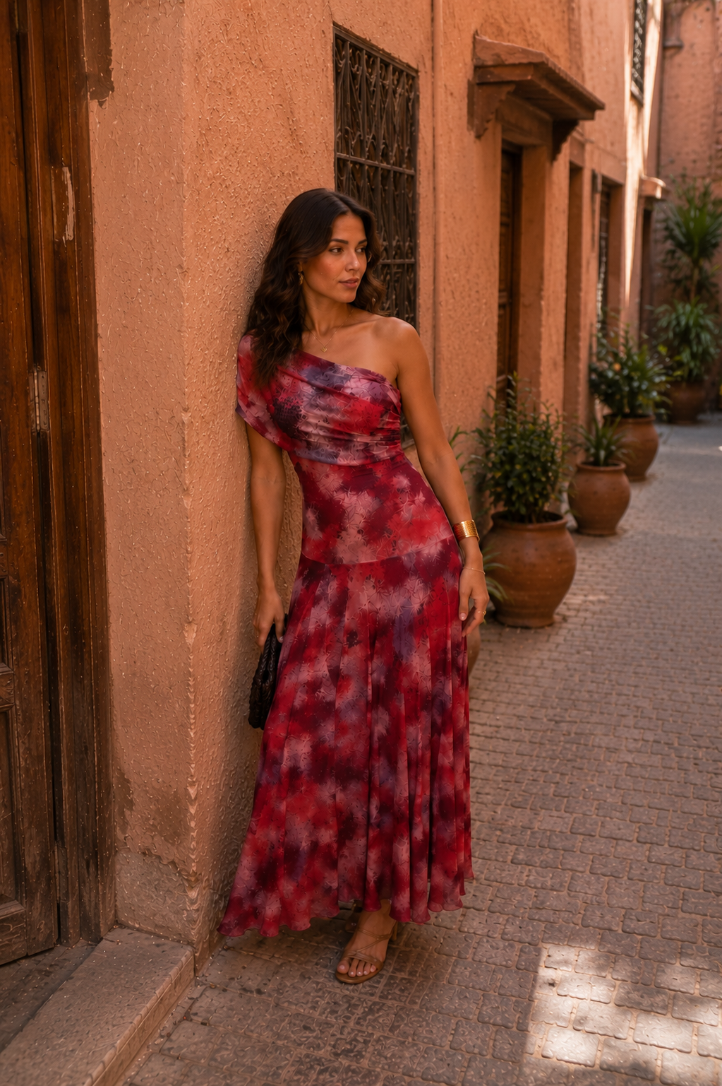 Vestido Hombro Asimétrico