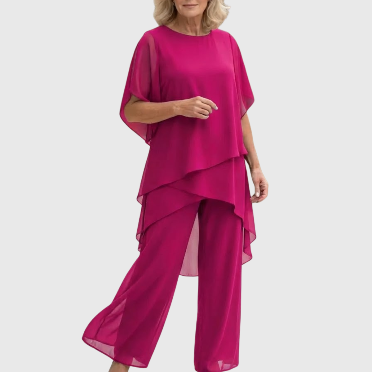Elara | Conjunto Palazzo Fluido para Comodidad y Estilo Elegantes