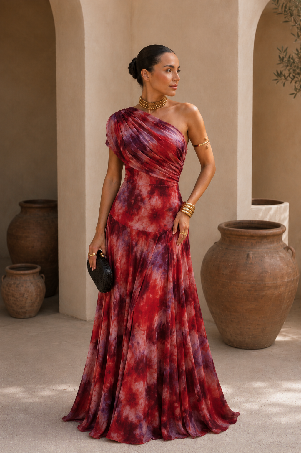 Vestido Hombro Asimétrico