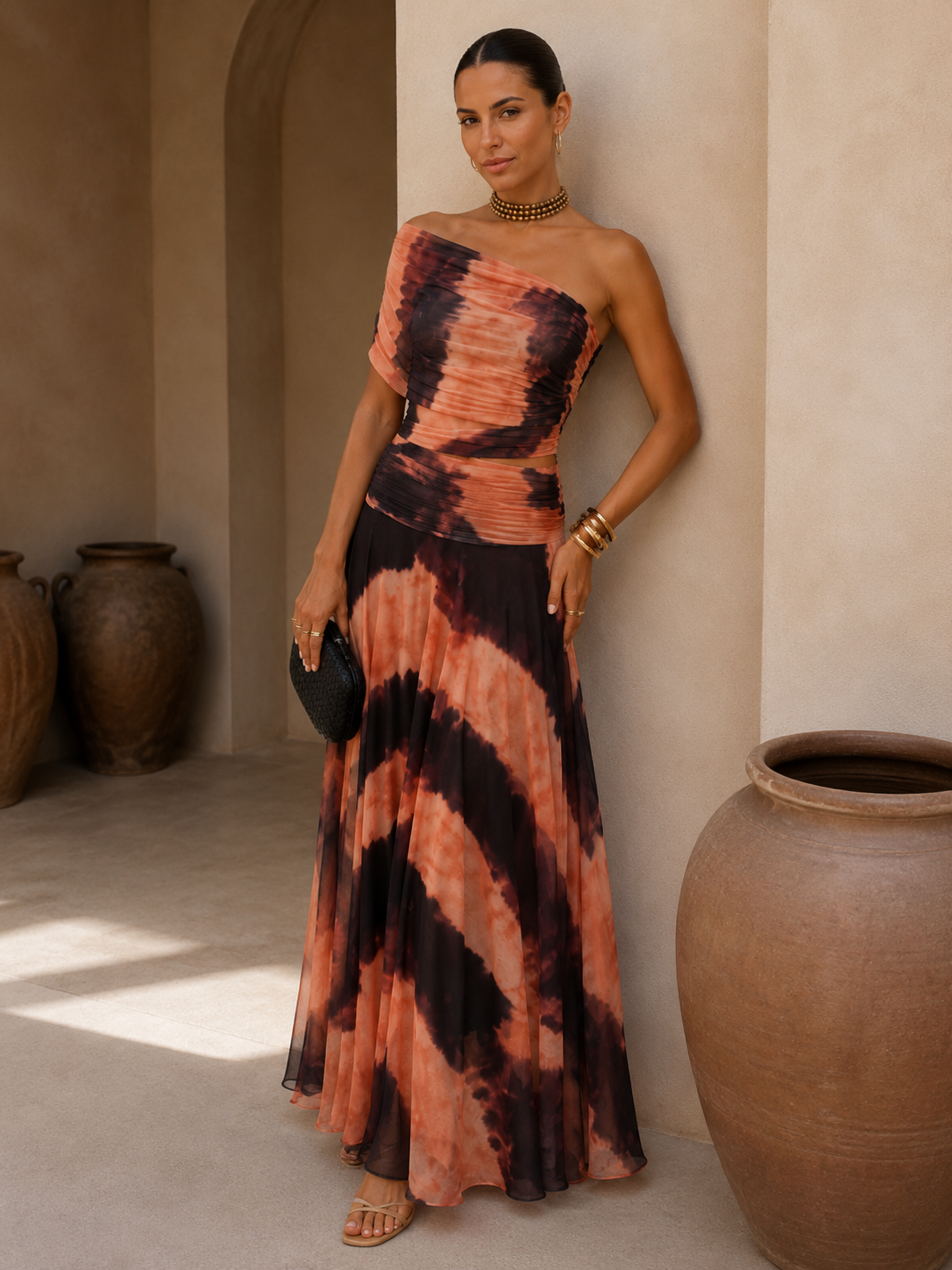 Vestido Bicolor Mediterraneo