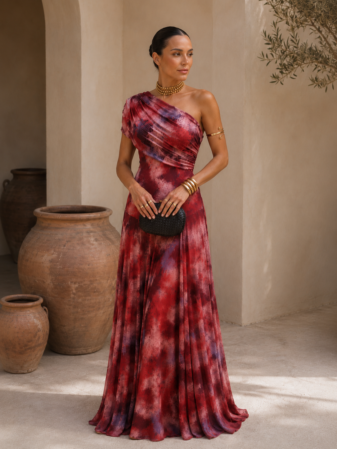 Vestido Hombro Asimétrico
