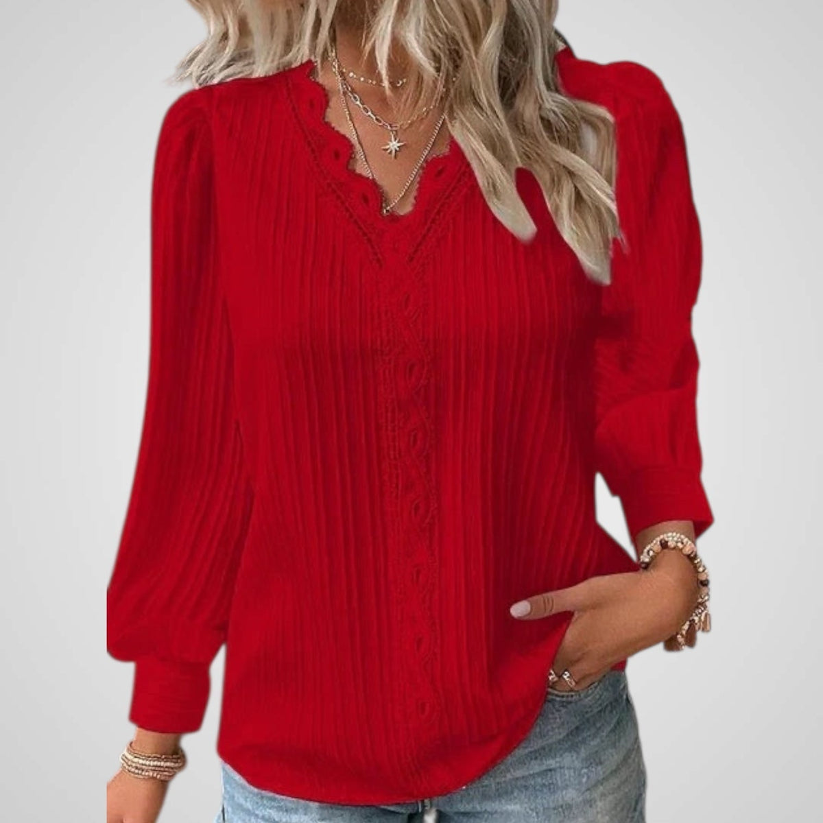 Alison | Blusa con Pliegues Cómodos